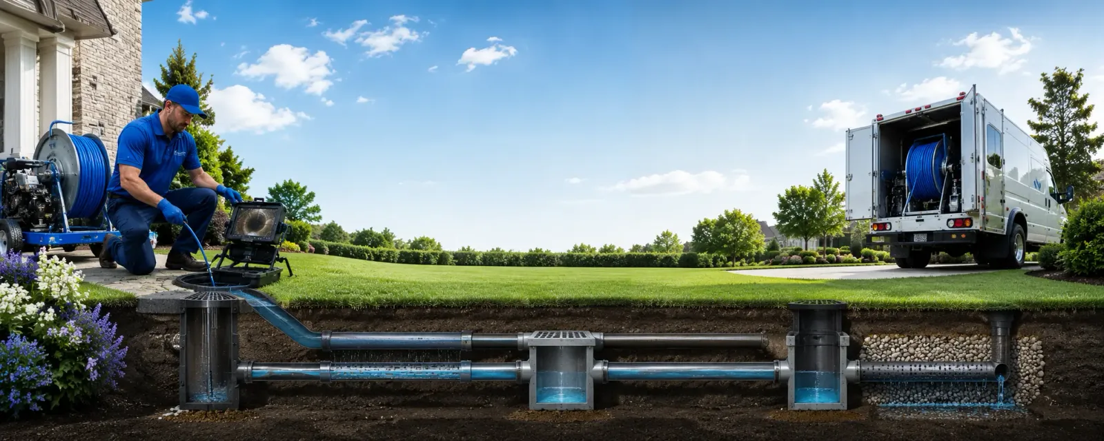 Outdoor drain cleaning information for Cos Cob, CT